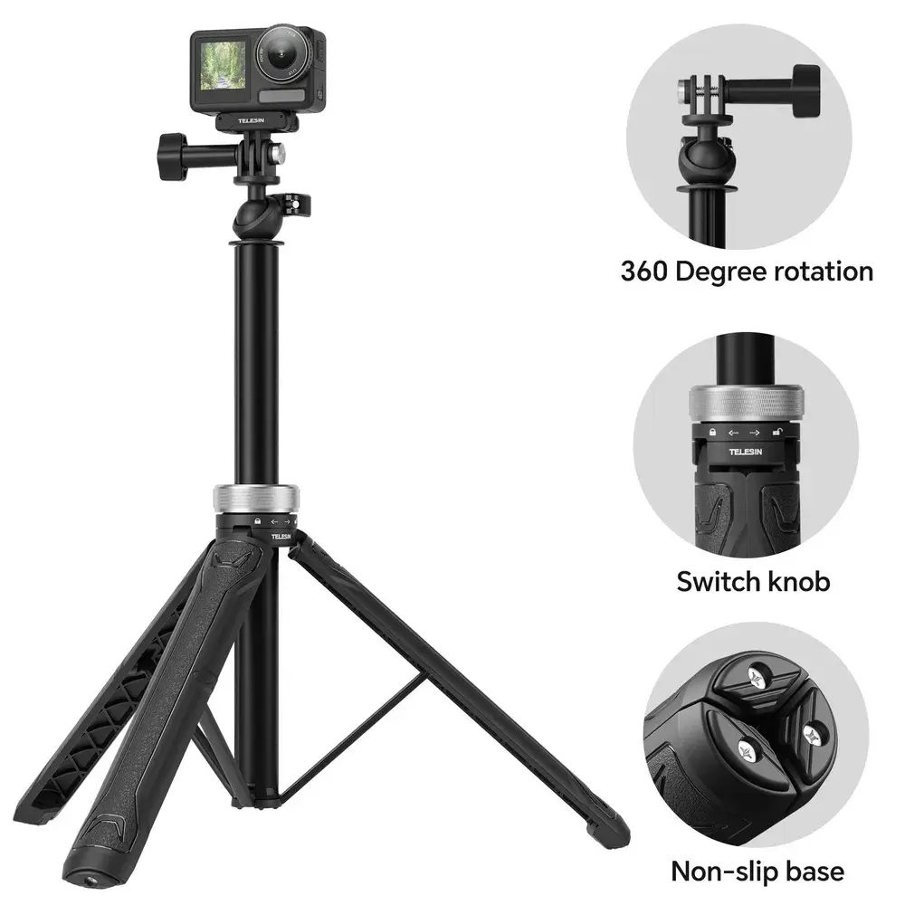 TELESIN 1.5M Selfie Stick Трипод штатив TELESIN 1.5M Selfie Stick