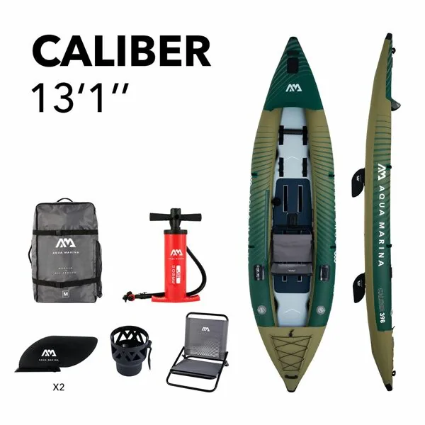 kayak-naduvnoj-1-2-mestnyj-dlya-rybalki-caliber_aquamarina_kupit-onlajn_kollekciya_2023 Надувная лодка Aqua Marina Caliber 13.1 для рыбалки