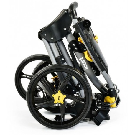 "telezhka-masters-i-cart-one-evo-black.webp" Тележка для гольфа Masters iCart Compact Evo черная